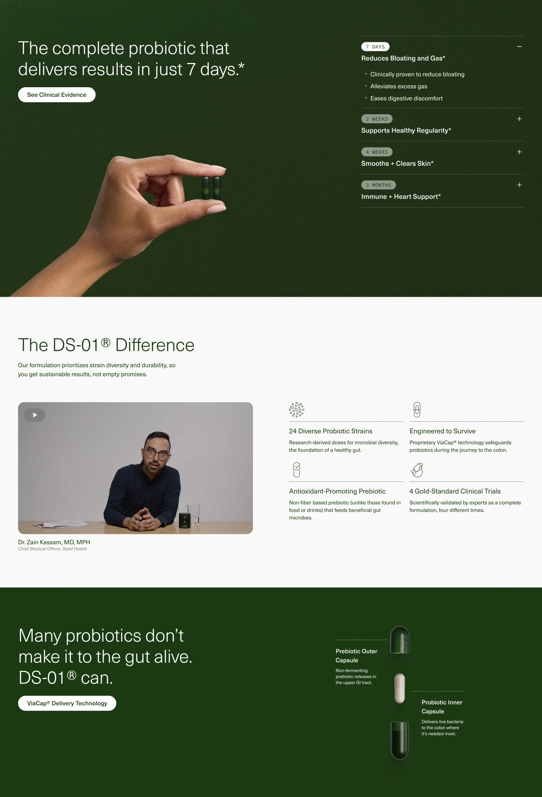 Seed product benefits redesign