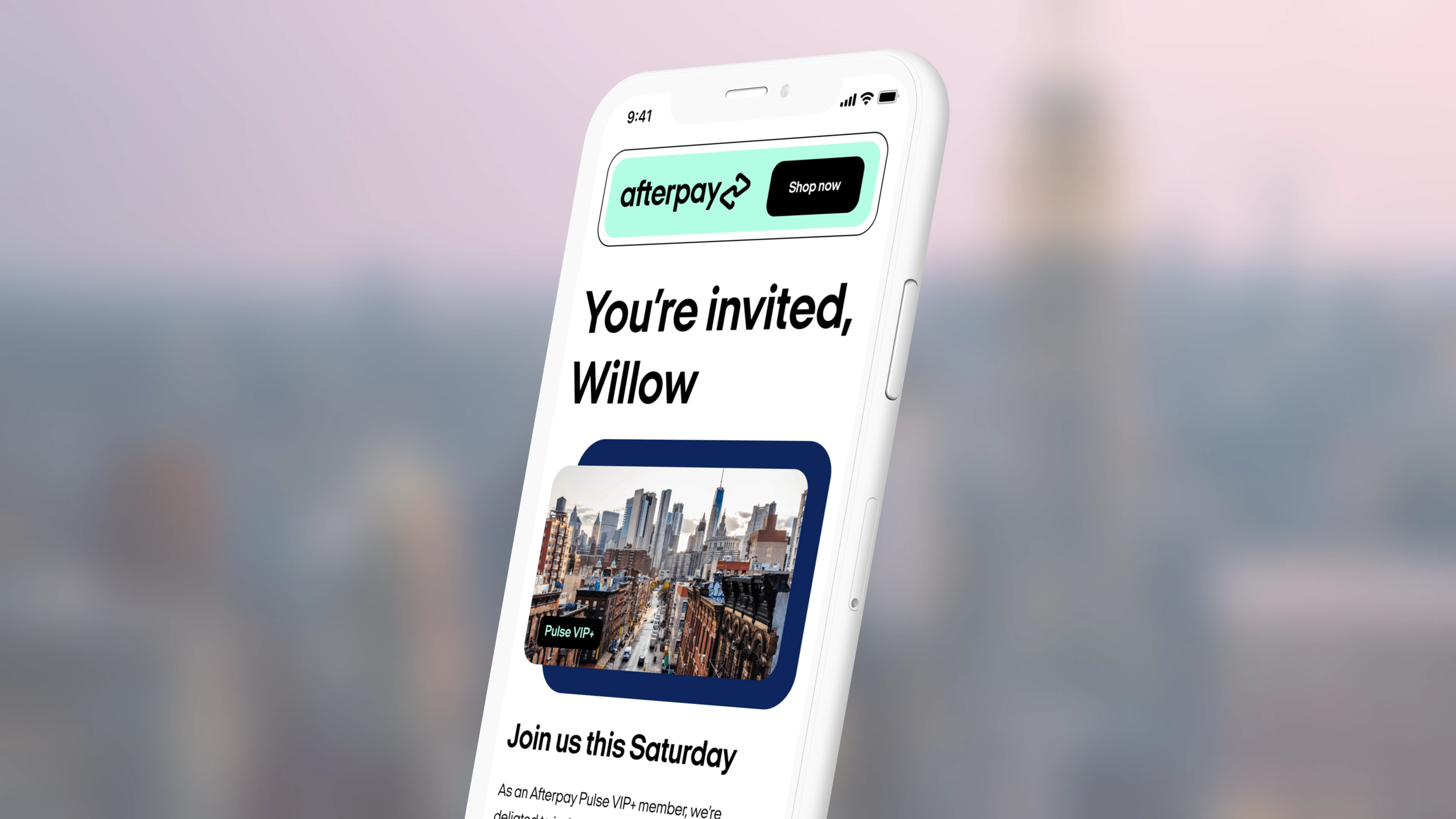 Afterpay app vision journey