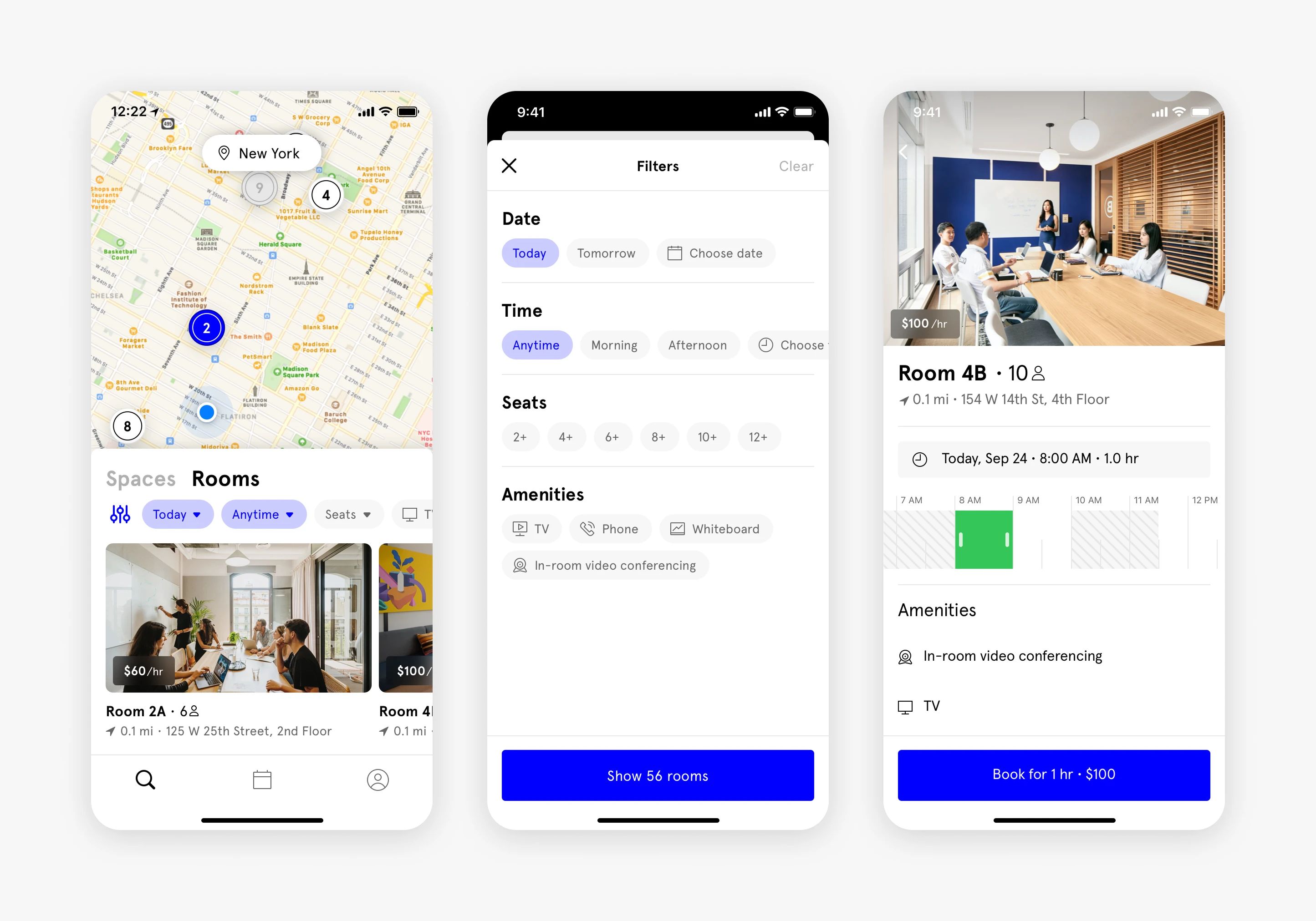 WeWork app redesign