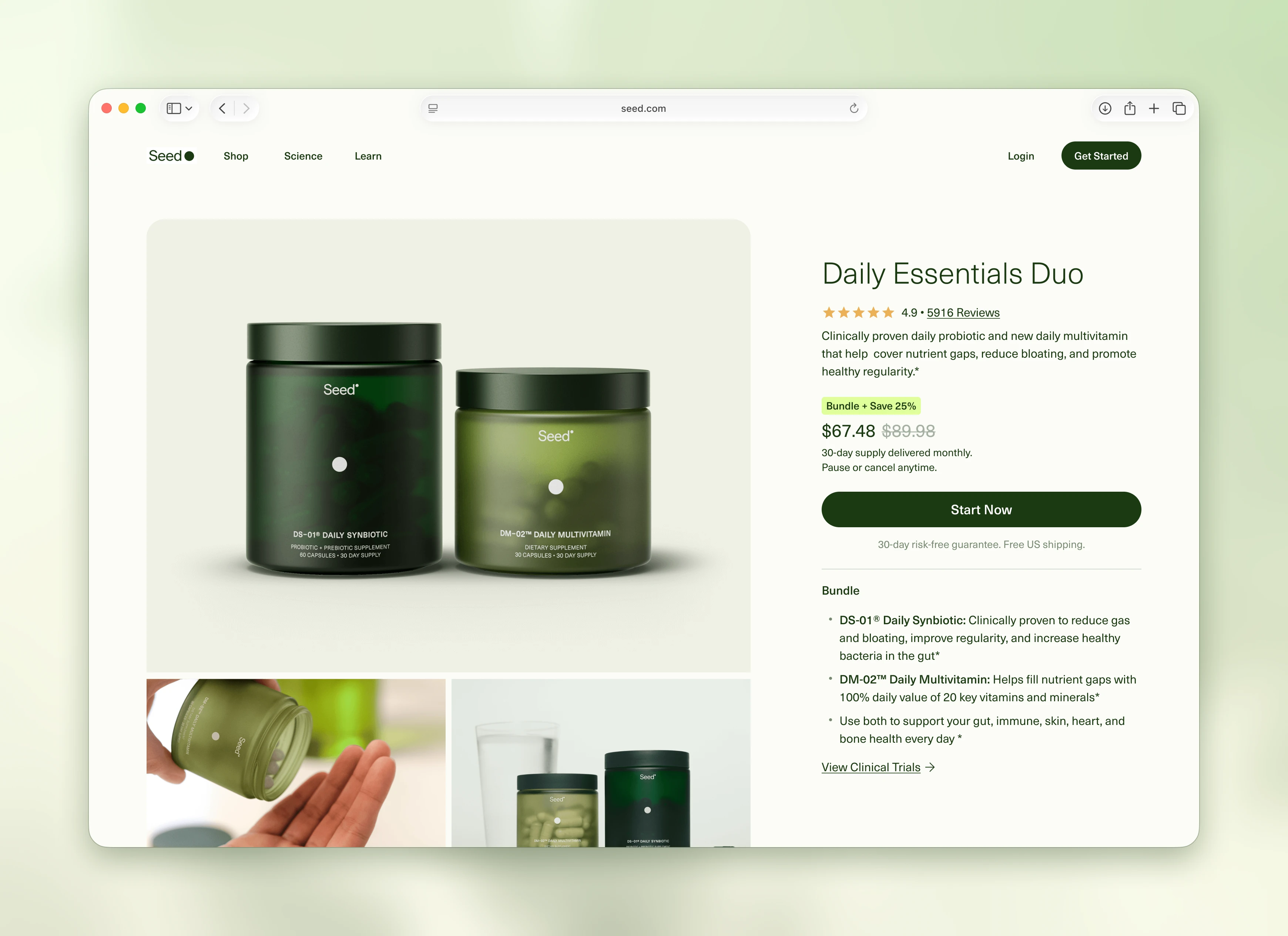 Seed bundle product redesign
