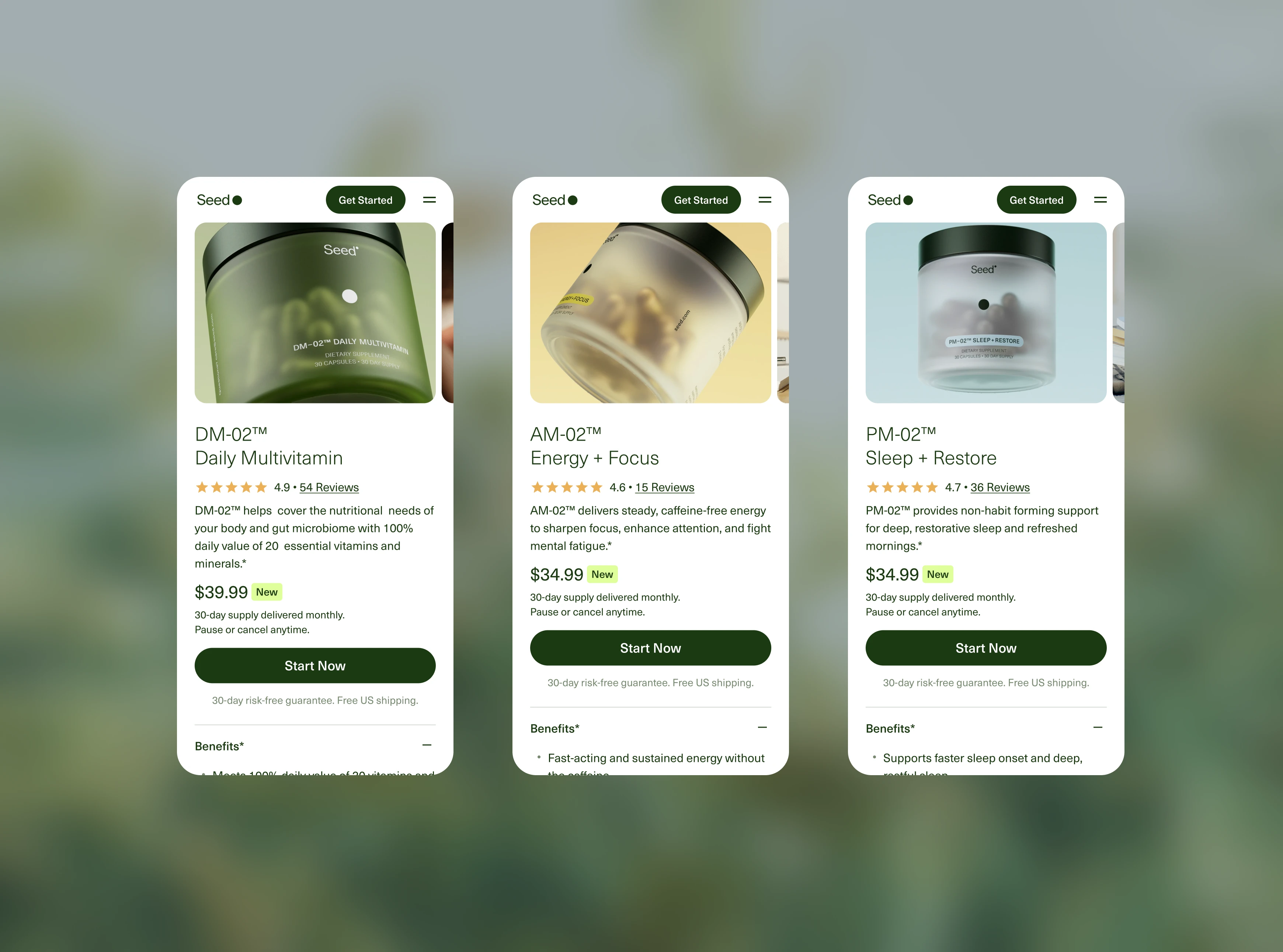 Seed new product launch redesign