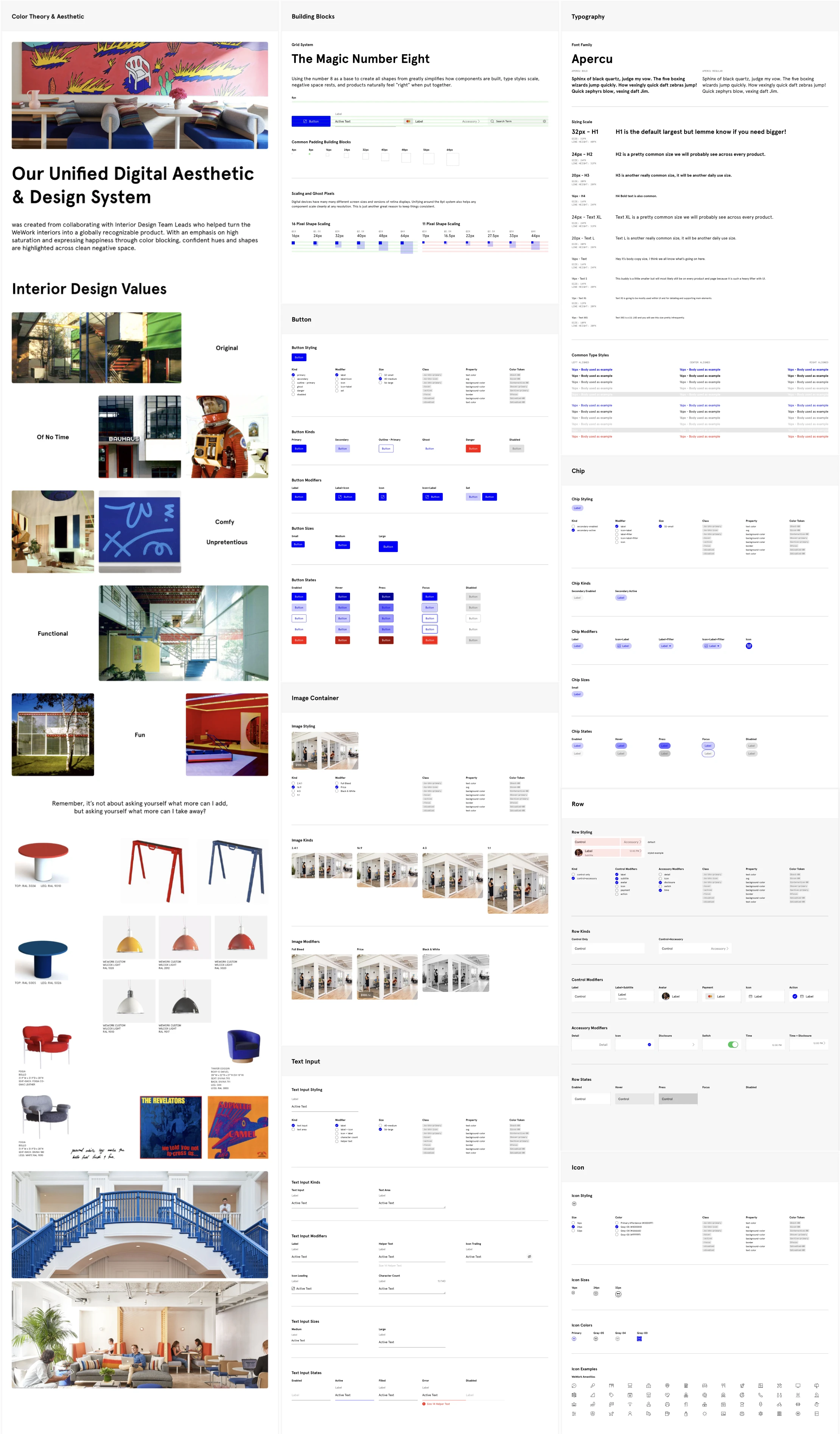 WeWork design system redesign