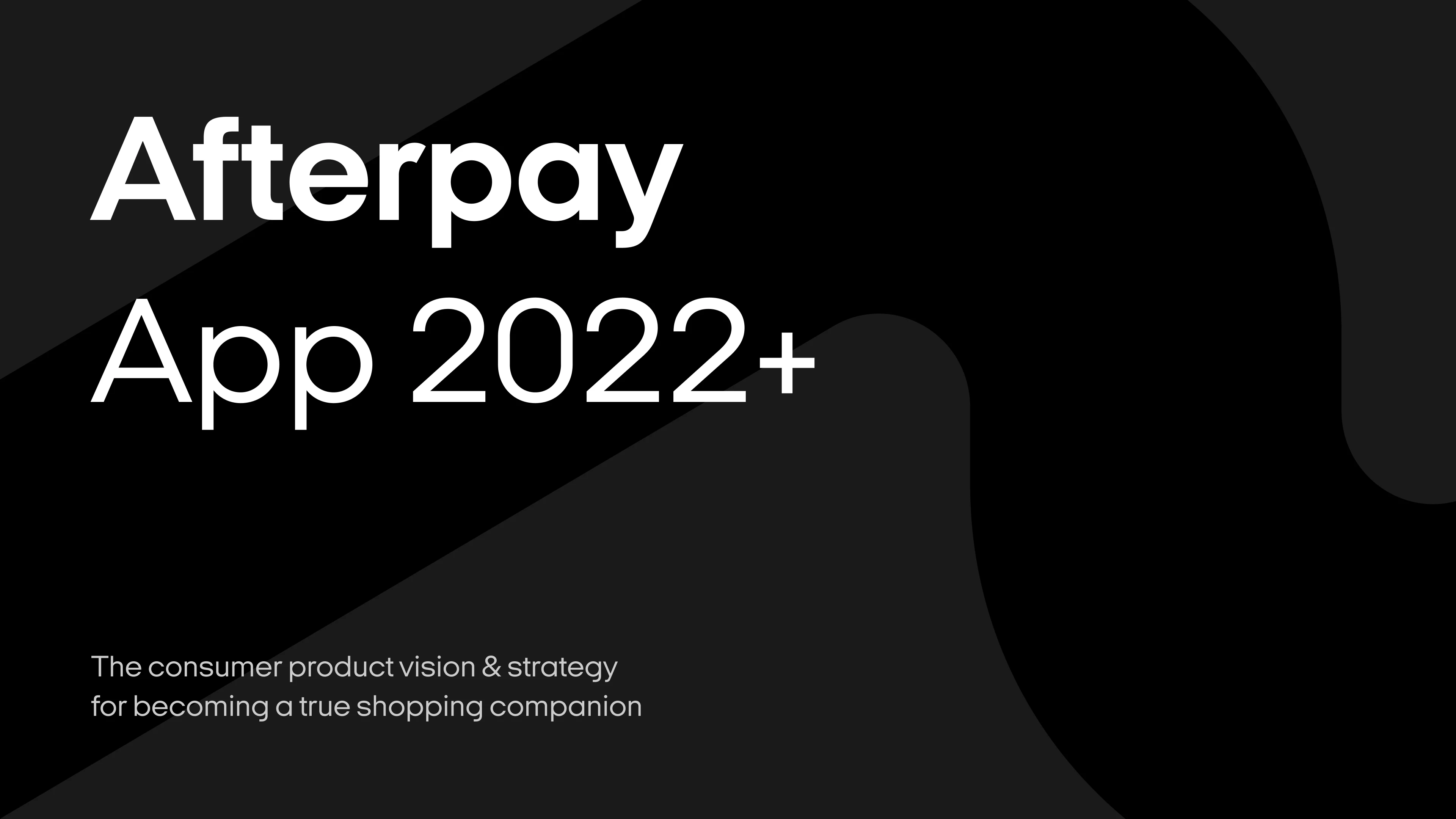 Afterpay app vision pitch